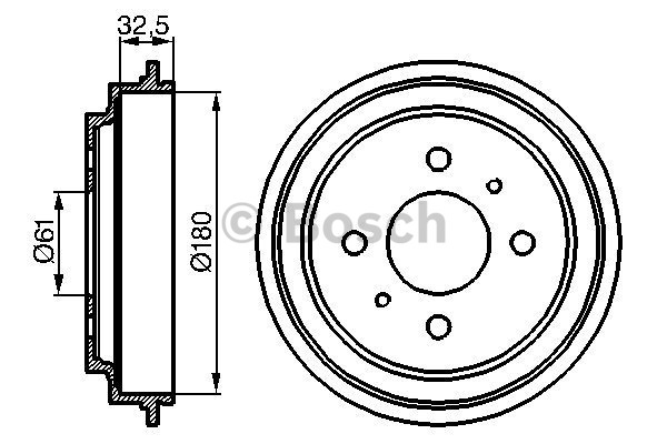 BOSCH Fékdob 0986477068_BOSCH