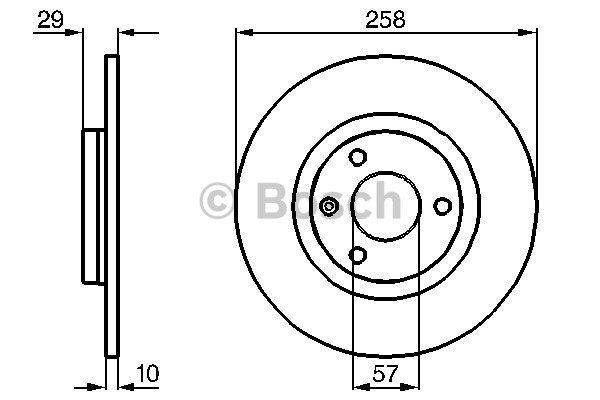 BOSCH Első féktárcsa 0986478751_BOSCH