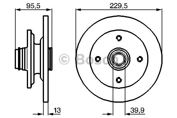 BOSCH Első féktárcsa 0986478804_BOSCH