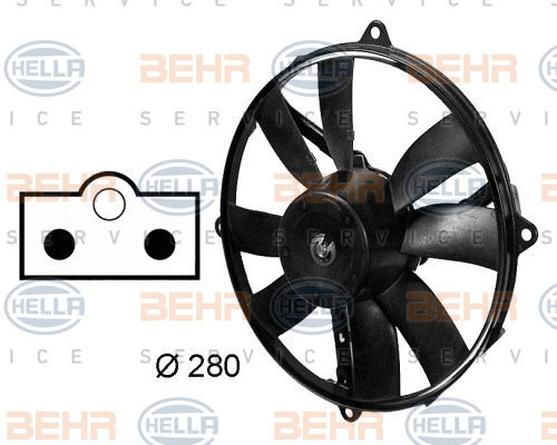 BEHR Ventilátor, klímahűtő 8EW009158-761