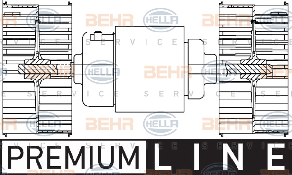 BEHR Ventilátor, utastér 8EW351029-041