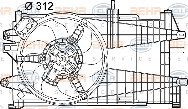 MAHLE Ventilátor, vízhűtő CFF151000P_MAHLE