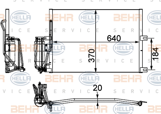 BEHR Klímahűtő 8FC351036-031