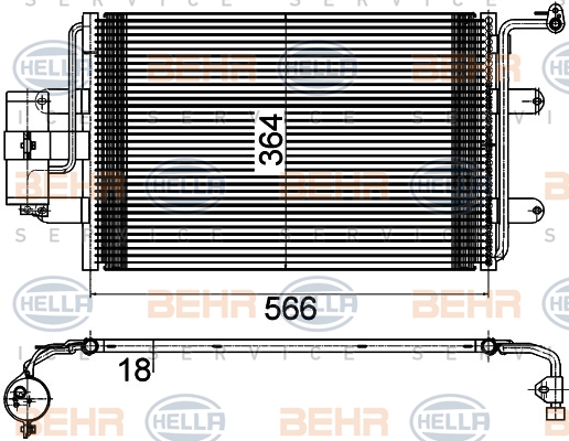 BEHR Klímahűtő 8FC351036-384