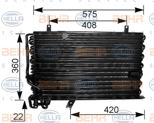 MAHLE Klímahűtő AC205000S_MAHLE