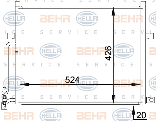 MAHLE Klímahűtő AC234001S_MAHLE