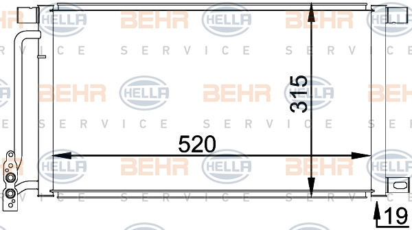 BEHR Klímahűtő 8FC351038-214