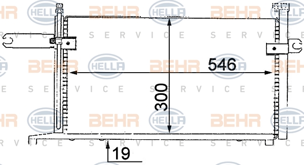 BEHR Klímahűtő 8FC351038-411