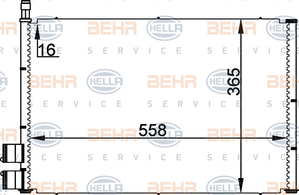 BEHR Klímahűtő 8FC351300-354