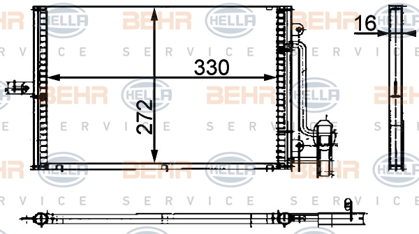 BEHR Klímahűtő 8FC351300-694