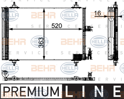 BEHR Klímahűtő 8FC351301-031