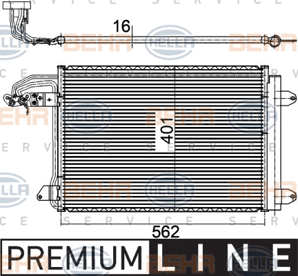 BEHR Klímahűtő 8FC351301-041