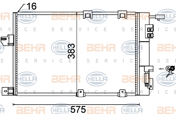 BEHR Klímahűtő 8FC351301-244