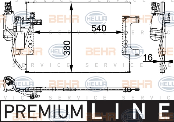 MAHLE Klímahűtő AC351000P_MAHLE