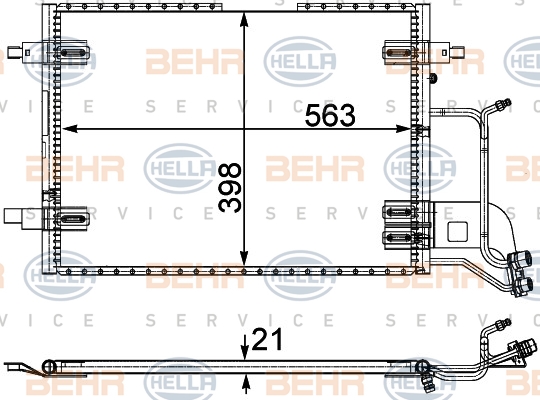 BEHR Klímahűtő 8FC351301-401