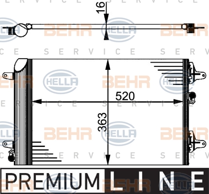 BEHR Klímahűtő 8FC351301-521