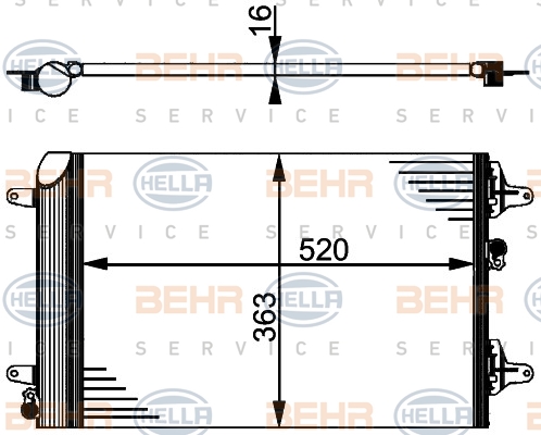 BEHR Klímahűtő 8FC351301-524