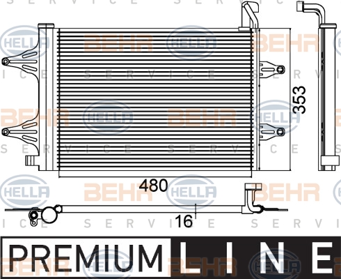 BEHR Klímahűtő 8FC351301-531