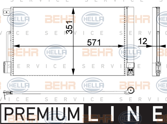 BEHR Klímahűtő 8FC351301-651