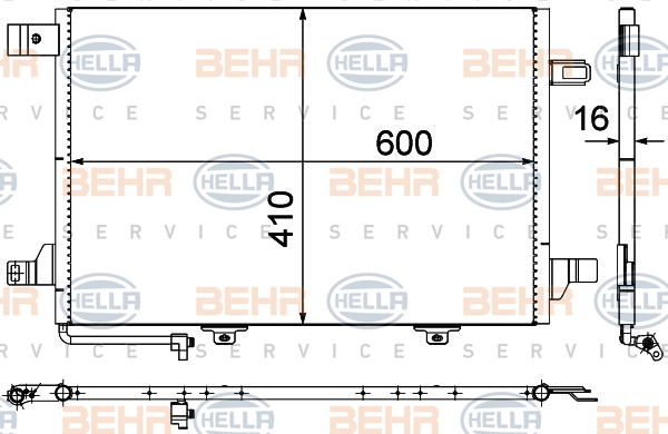 BEHR Klímahűtő 8FC351301-674