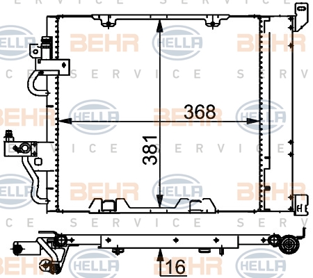 BEHR Klímahűtő 8FC351301-754