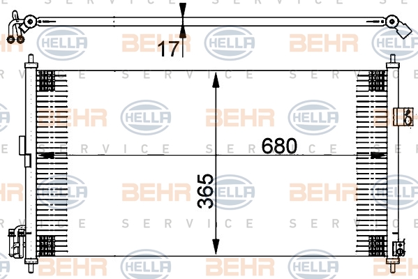 BEHR Klímahűtő 8FC351302-251