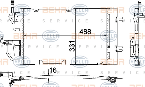 BEHR Klímahűtő 8FC351302-374