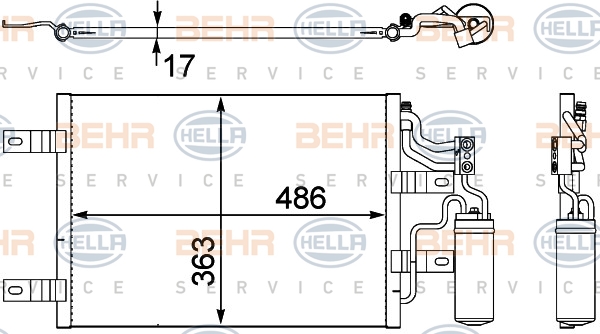 BEHR Klímahűtő 8FC351302-551