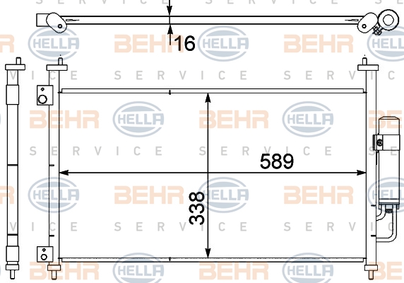 BEHR Klímahűtő 8FC351303-641