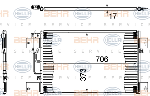 BEHR Klímahűtő 8FC351307-361