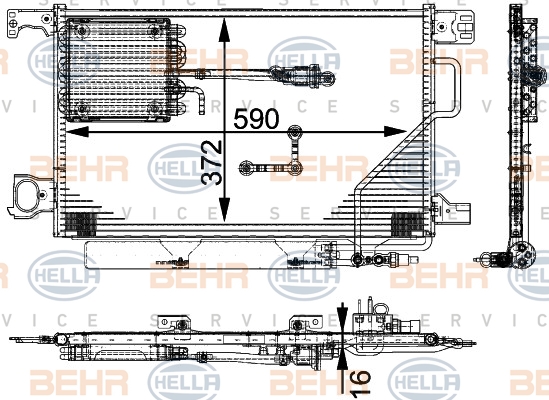 MAHLE Klímahűtő AC661000P_MAHLE