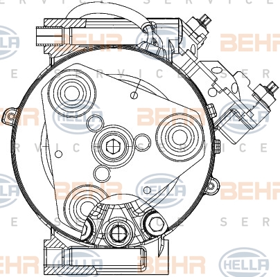 BEHR Klímakompresszor 8FK351334-431