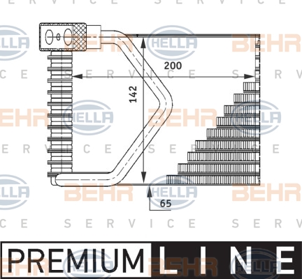 MAHLE Párologtató AE54000P_MAHLE