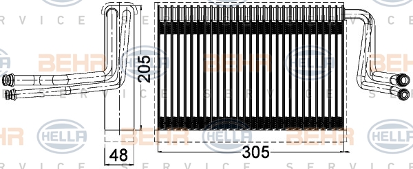 BEHR Párologtató 8FV351331-261