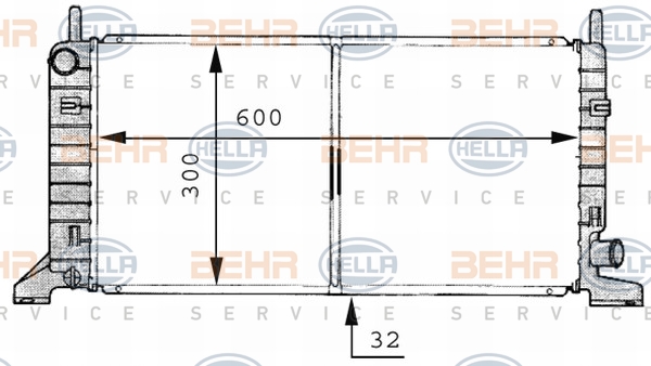 BEHR Vízhűtő 8MK376706-661