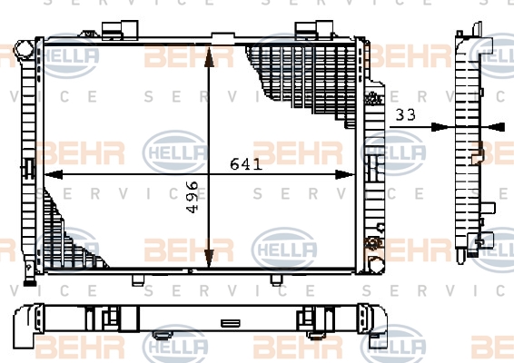 BEHR Vízhűtő 8MK376710-234