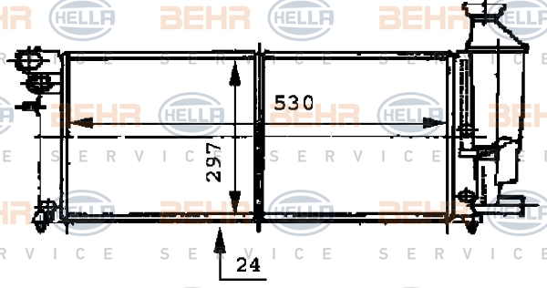 BEHR Vízhűtő 8MK376716-471