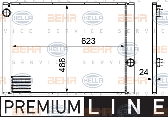 BEHR Vízhűtő 8MK376719-141