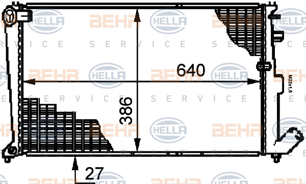 BEHR Vízhűtő 8MK376719-201