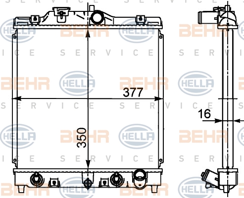 BEHR Vízhűtő 8MK376719-781