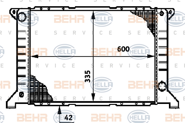 BEHR Vízhűtő 8MK376720-201