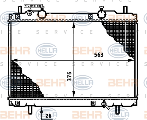 BEHR Vízhűtő 8MK376720-751