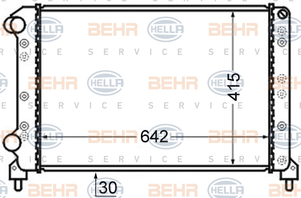 BEHR Vízhűtő 8MK376724-791