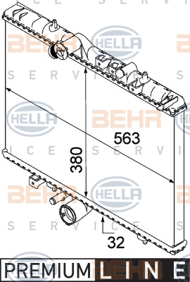 BEHR Vízhűtő 8MK376745-081