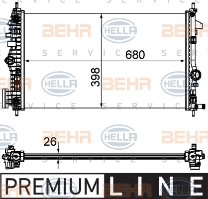 BEHR Vízhűtő 8MK376754-361