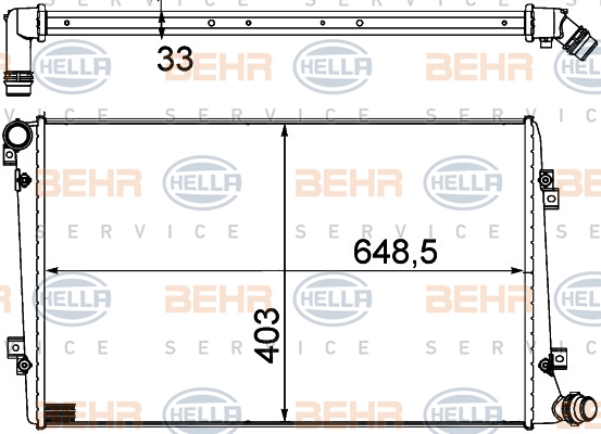 BEHR Vízhűtő 8MK376756-701