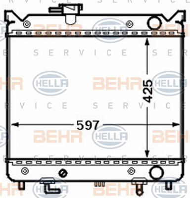 MAHLE Vízhűtő CR1515000S_MAHLE