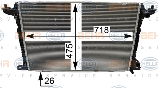 BEHR Vízhűtő 8MK376990-031