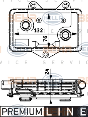 MAHLE Olajhűtő CLC37000P_MAHLE