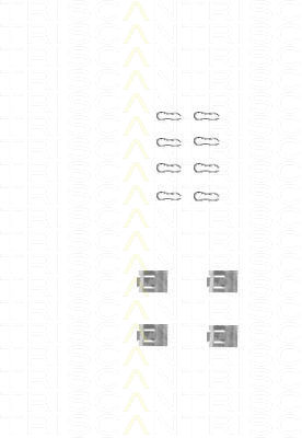 TRISCAN Tartozékkészlet, tárcsafékbetét 8105101507_TRIS